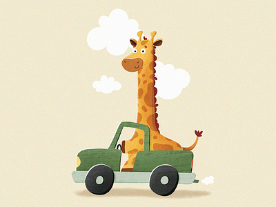 Adventure Time 2d character cute drawing giraffe graphic design illustration procreate safari
