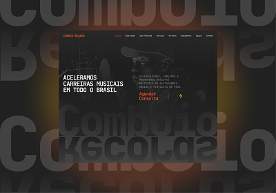 Comboio Records Label - Website art directed comboio records editorial design graphic design hiphop label music musician rapper record label singer ui uiux user interface web design