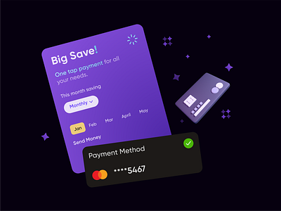 Razorpay - One-tap Payment Offer Card UI design graphic design netbramha ui ux