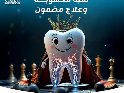 Creative 3D dental root canal ad by marklinica 3d illustration dental design healthcare marketing instagram oral health pixar style