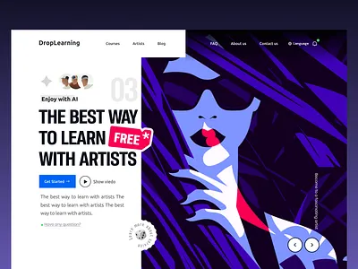Learning Website course website education education ux education website hero section learning learning platform online course online education online teaching website design