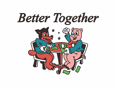 Better Together cartoon graphic design graphic tee skate