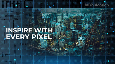 Digital City Pixel Grid alpha animation business city corporate cyber digital future grid intro modern motion network overlay pixel presentation tech urban world youmotion