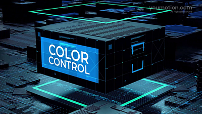 Futuristic Cube Titles alpha animation business corporate cube cyber data digital future grid intro modern motion network overlay presentation screen tech titles youmotion