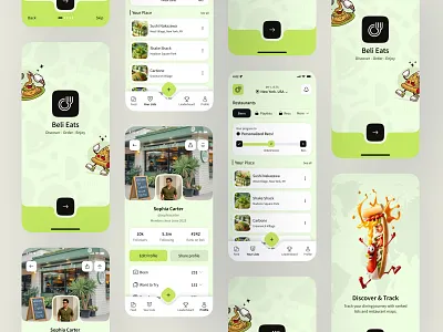 Share Reviews Mobile App UI Concept app app design app ui clean and minimal food app hotel app mobile mobile app mobile app ui product design ratting app resturent app ui uiux user experience user interface ux