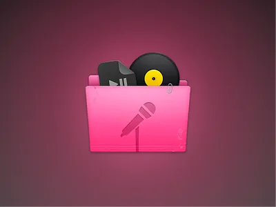 Music Folder graphic design icon illustration vector