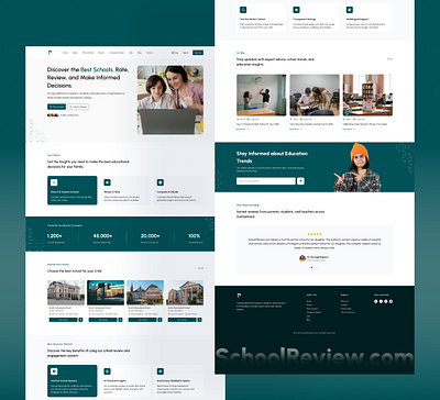 School Reviews & Ratings Website casestudy edtech education educationinnovation elearning glassdoor lms modern productdesign review sass schoolreview startup swizerlandschool teacher ui ux