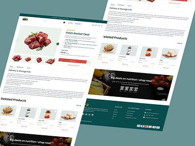 Product Detail Page design e commerce landing page modern design ui uiux ux website