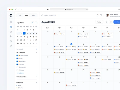 Calendar - Dashboard Design animation branding calendar calendly case study clean dashboard date design dipa inhouse event graphic design meeting motion graphics schedule time ui web app web design website