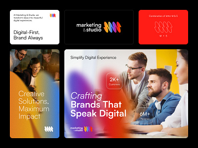 Marketing & Studio Branding brandidentity brandingdesign creativesolutions creativestrategy designagency digitalbranding digitalfirst gradientlogo logodesign marketingandstudio minimaldesign studiodesign visualidentity