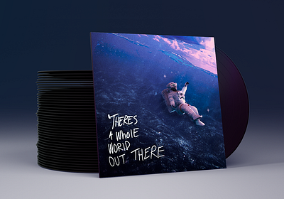 Vinyl/CD Album Cover Art - Ocean Astronaut Design album art album artwork album cover cd cover graphic art graphic design industry merch design merchandise design mockups music music artwork musician photo editing photomanipulation photoshop promotional products typography vinyl cover
