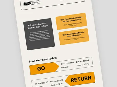 CampusWay (Bus Ticket Booking System) graphic design logo ui