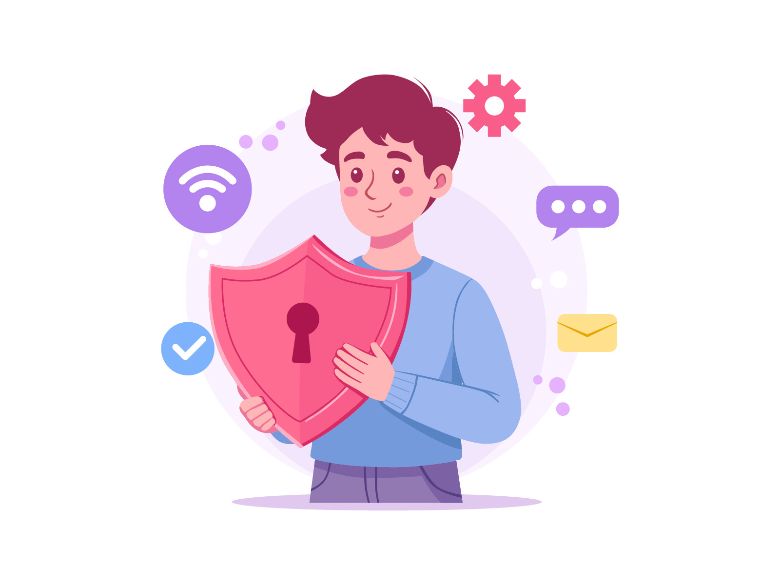 Example of Fin Tech & Business Concept Illustration