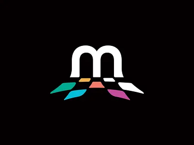 Monogram: Miergo Brandmark ai app branding brandmark cloud data emblem horizon identity letter m logo logo design logos minimalist monogram note simple tech logo technology