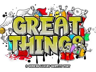 Great Things branding calligraphy font design display font display fonts fashion fonts font graphic design illustration logo motion graphics script font sil ui
