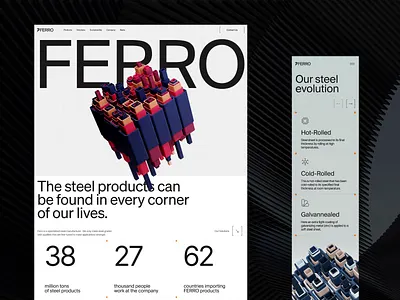 Landing Page with Mobile Adaptation design design studio graphic design illustration interaction interface landing landing page mobile ui web web app design website website design