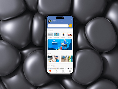 Cleaning Mobile UI Design In Figma app design branding clean clean ui cleaning ui design figma finance illustration logo mobile ui personal finance ui ui design ui ux user interface design ux design