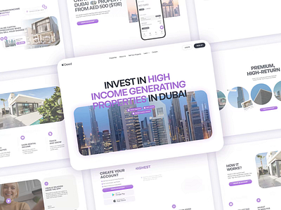 🇦🇪 Deed - Real Estate Website booking design home management house listing illustration landing page mena real estate motion graphics property property management real estate real estate dashboard real estate website realtor saas uae ui ux webflow website