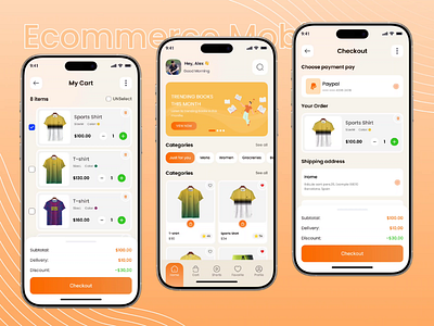 Smart - E-commerce Mobile App UI/UX ai app cart ui design veli mimimal design mobile app mobile app uiui online shopping product details product details checkkout flow product page product page retail app shoppinh app shoppinh app ecommerce app smart buy smart buy modern ui uidesign