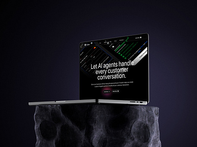 Dashboard UI for an AI Scraping Tool ai landing page ui web design
