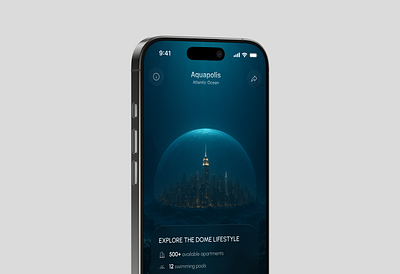 Aquapolis - Ocean Dome Real Estate 2025 app realestate rent ui uxui