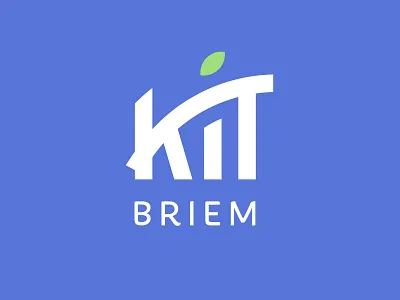 Kit Briem Logo branding lettering logo typography vector