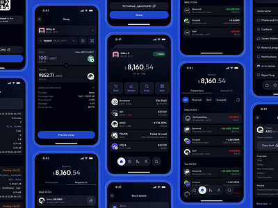 Beacon Wallet agent ai arweave blockchain branding crypto design figma mobile nft swap transaction ui ux wallet web3