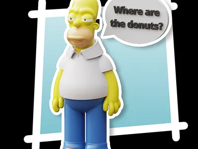 Do'h! - MagicaCSG 3d 3dmodel 3dmodeling character design illustration magicacsg stylized