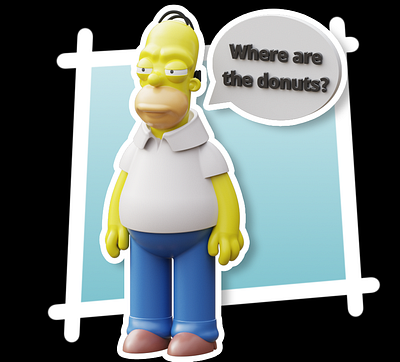 Do'h! - MagicaCSG 3d 3dmodel 3dmodeling character design illustration magicacsg stylized