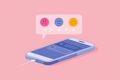 Flat Illustration. Rating Emoji. angry emoji feedback flat graphic design happy illustration iphone minimalistic rating smile star