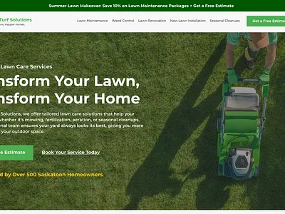 Landscape Website Design Homepage branding design graphic design ui web design website website design