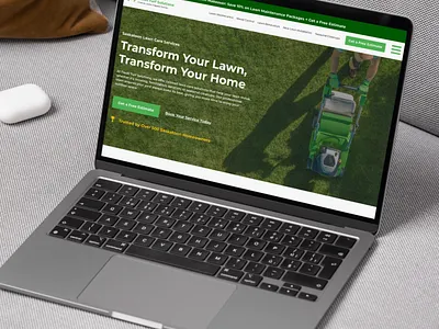 Landscape Website Design Homepage Mockup branding design graphic design ui web design website website design