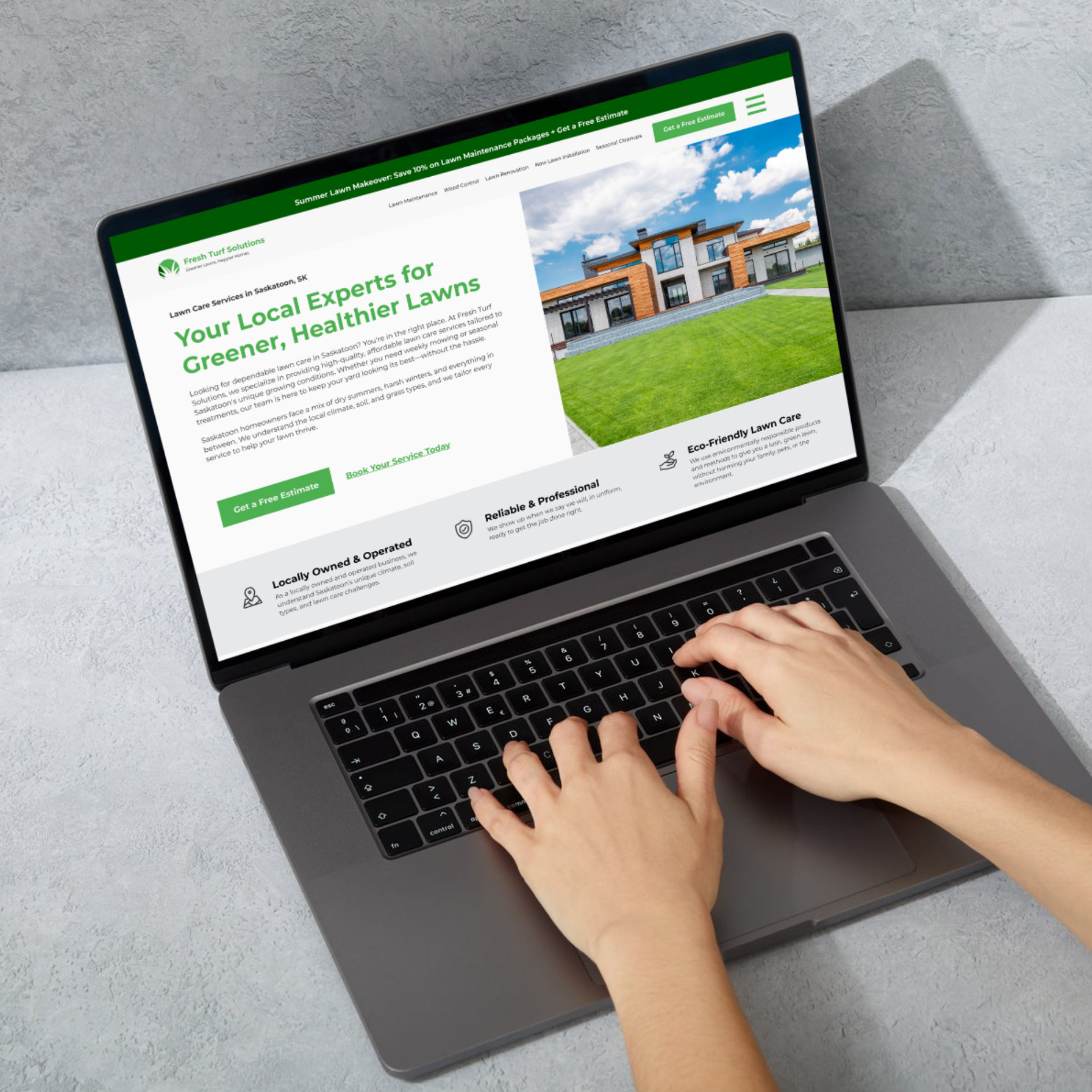 Example of Landscaping Website Project