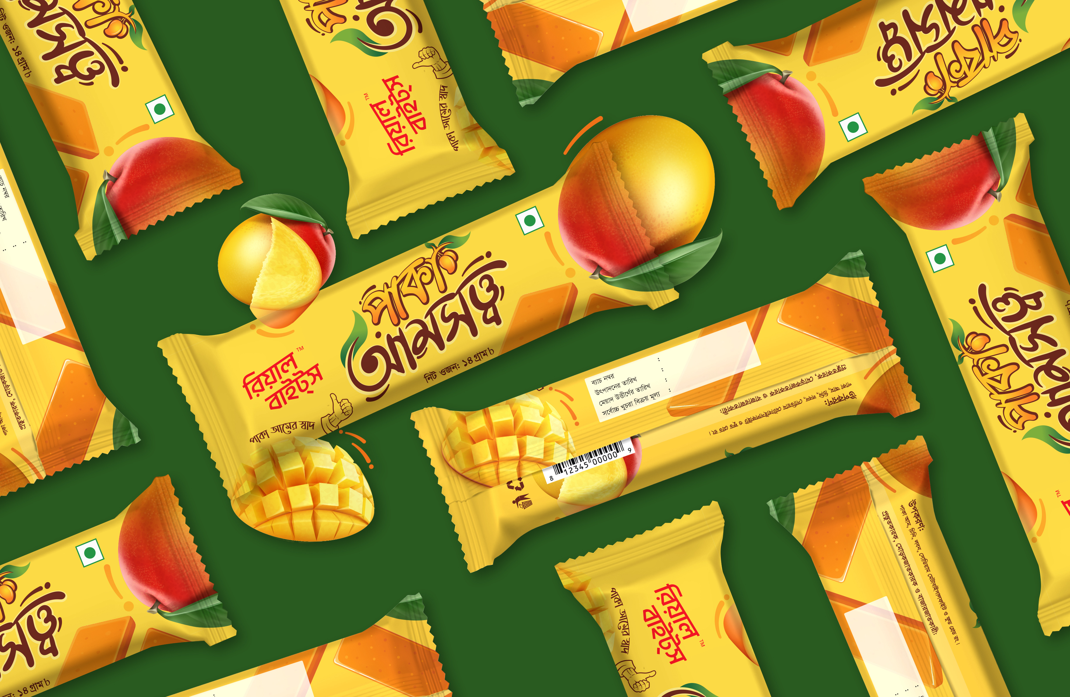 Mango Bar Packaging bar best bar creative packaging mango mango bar mango bar packaging packaging packaging design real bites
