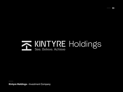 Kintyre Holdings arrow logo brand identity branding company logo dribbble graphic design holding logo identity logo logo logo design logo dribbble logo idea logo inspiration logomark symbol logo unique logo
