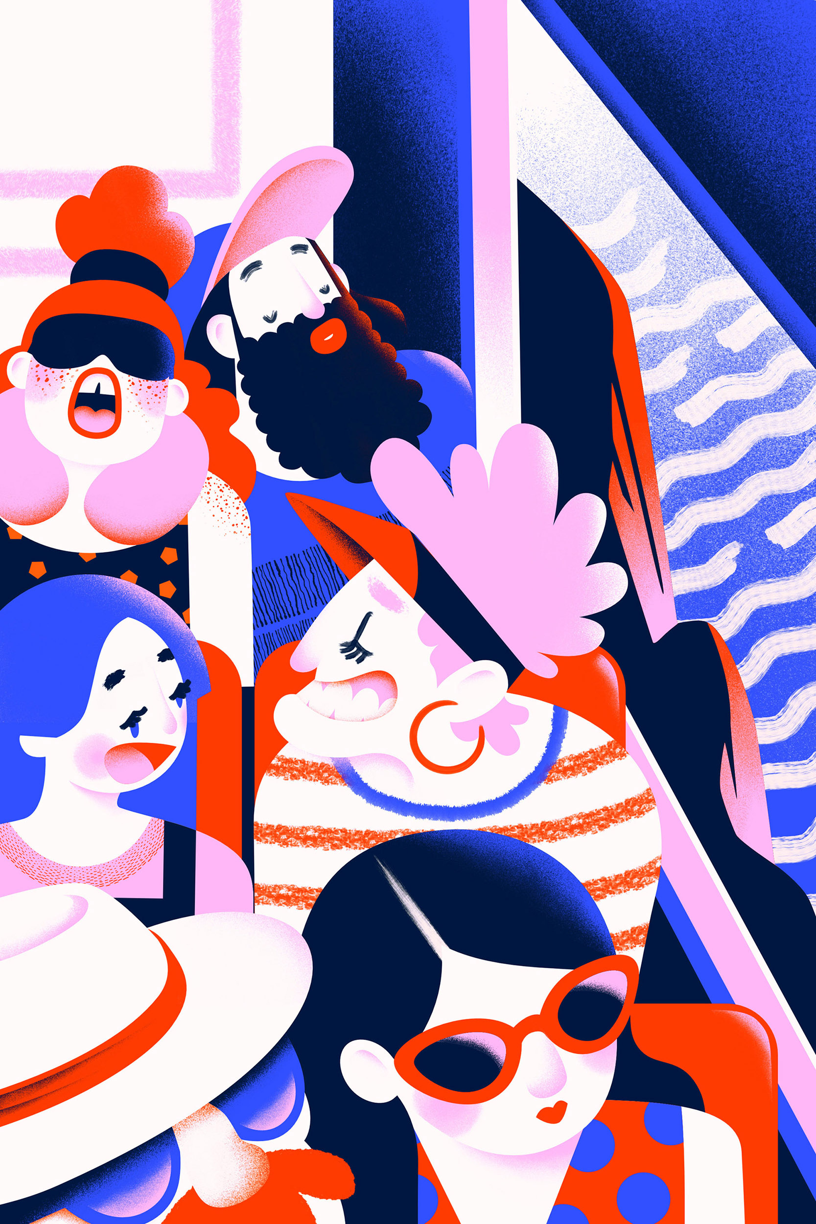 Summer trip art colorful digital art graphic design illustration illustrator vector vector art