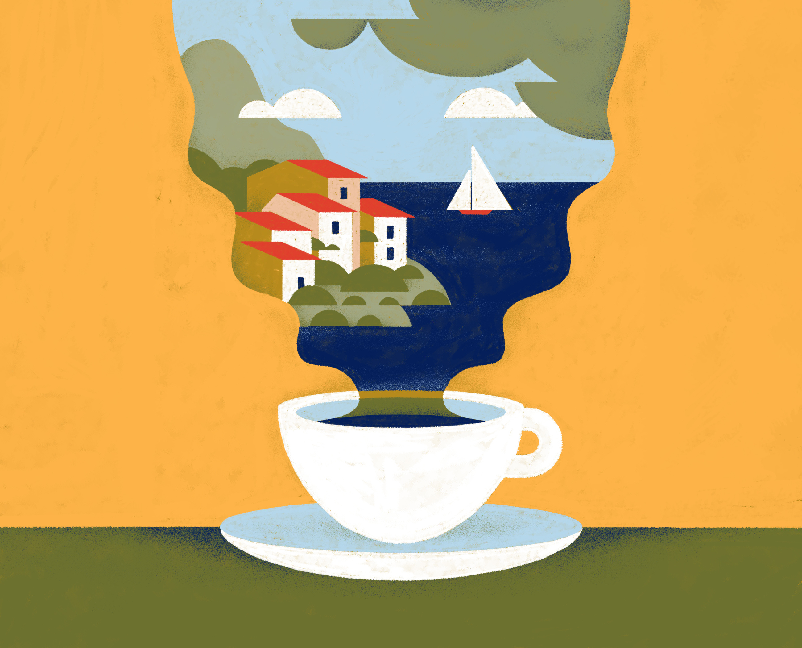 Vintage Poster Art for SAN Ristorante branding design food grain graphic graphic design illustration italian kuwait milan arsenovic minimal poster print restaurant retro simple textured vector vintage visual branding