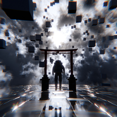 Fragments of Reality 3d astronaut blender digital art scifi