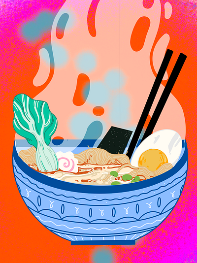 Ramen design doodle graphic design illustration procreate