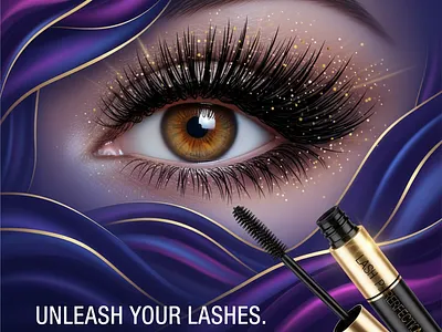 lash perfection adobe advertisement beauty beauty product behance brand identity branding dribbble graphic design illustration marketing mascara social media