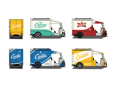 Exploring The Canteen 01 - Ramble Tuk Tuk Wraps brand branding custom design font graphic design identity illustration logo made truck typography vehicle wrap