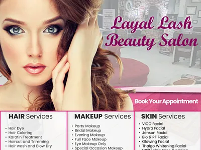 MY WORK posters design saloon poster unique work