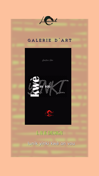 Lunik - yinki kwè an vou art background explore galerie graphic design inspiration typographie