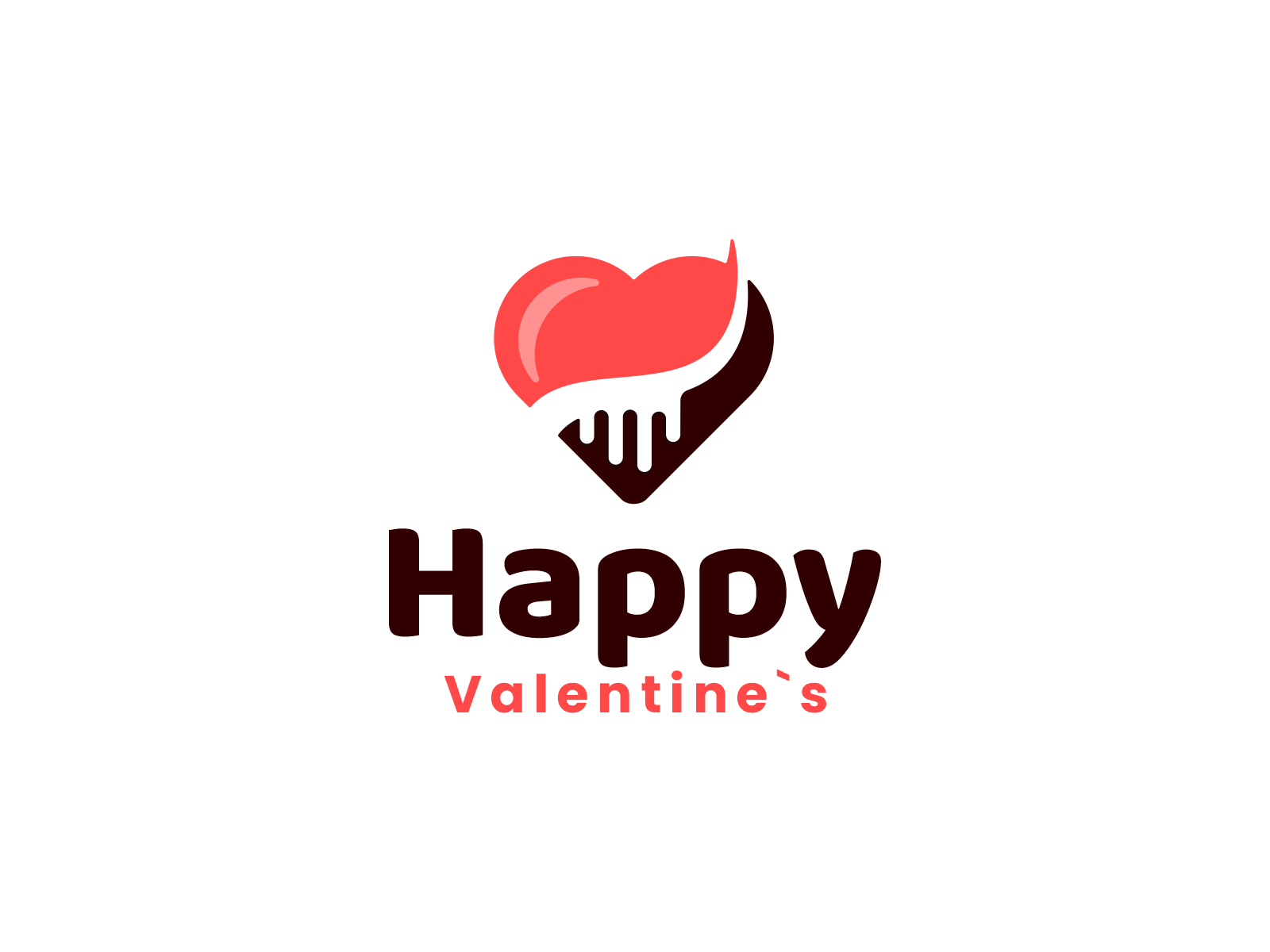 Free Vectors | Happy Valentine Light Blue Check Logo