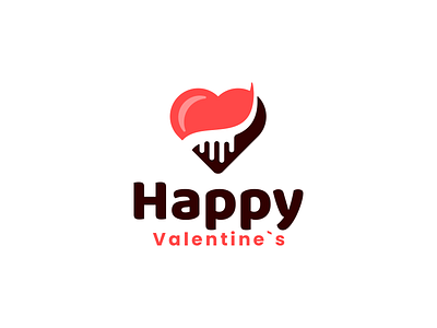 Happy Valentine logo concept brand branding design graphic design illustration logo motion graphics ui ux vector