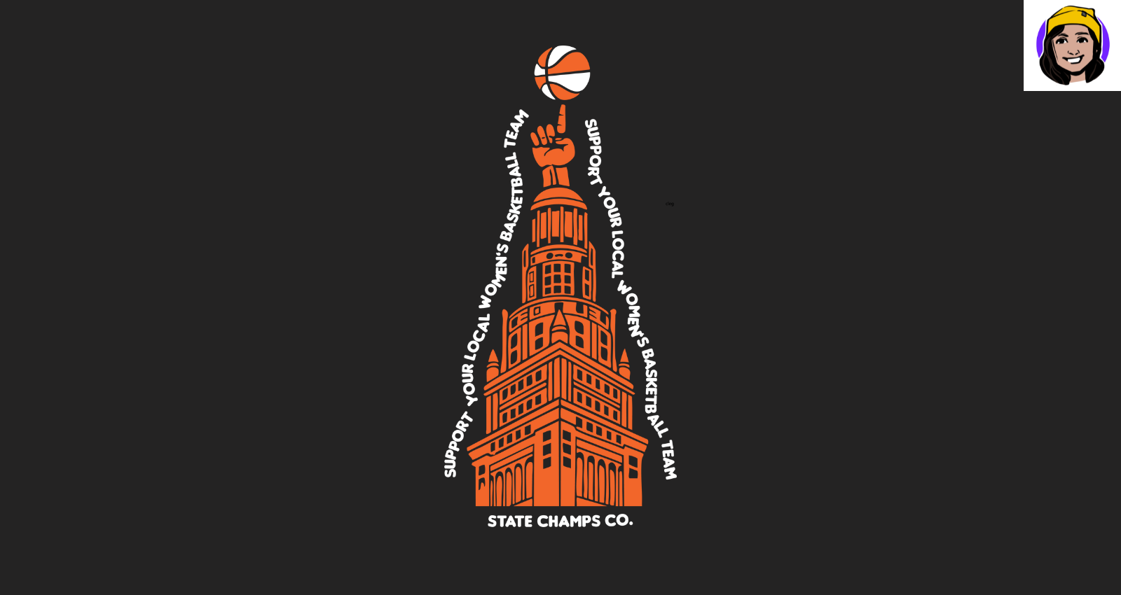 Support Your Local Women's Basketball Team branding cleveland graphic design merchandise design wnba womens basketball womens sports