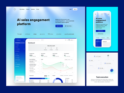 Nimbus ai - website design product ui ux web