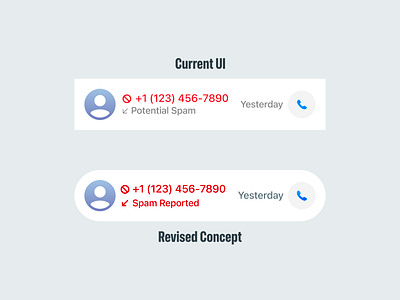 iOS 26 Explicit Spam Calls Feature Concept apple avatar call concept feature gradient improve ios ios 26 iphone missed phone report simple spam telephone ui ux