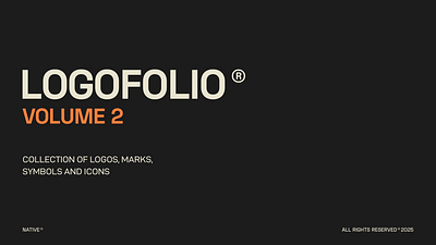 Logofolio Vol 2 brand identity branding corporate identity design graphic design icon identity illustration logo logo design logotype typography wordmark