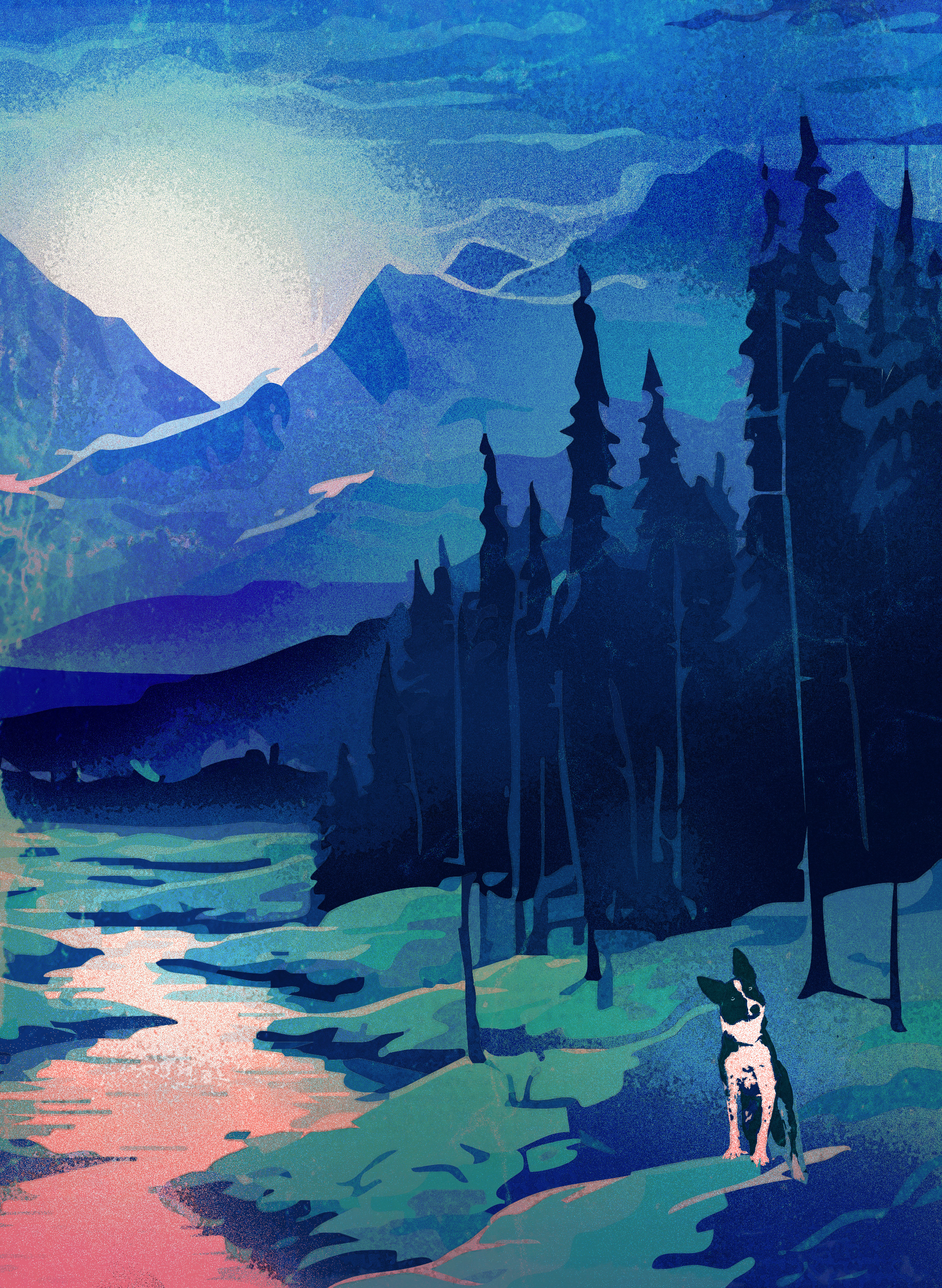 @thecitycollies illustration 2 branding design illustration illustrator mountain illustration mountains vector